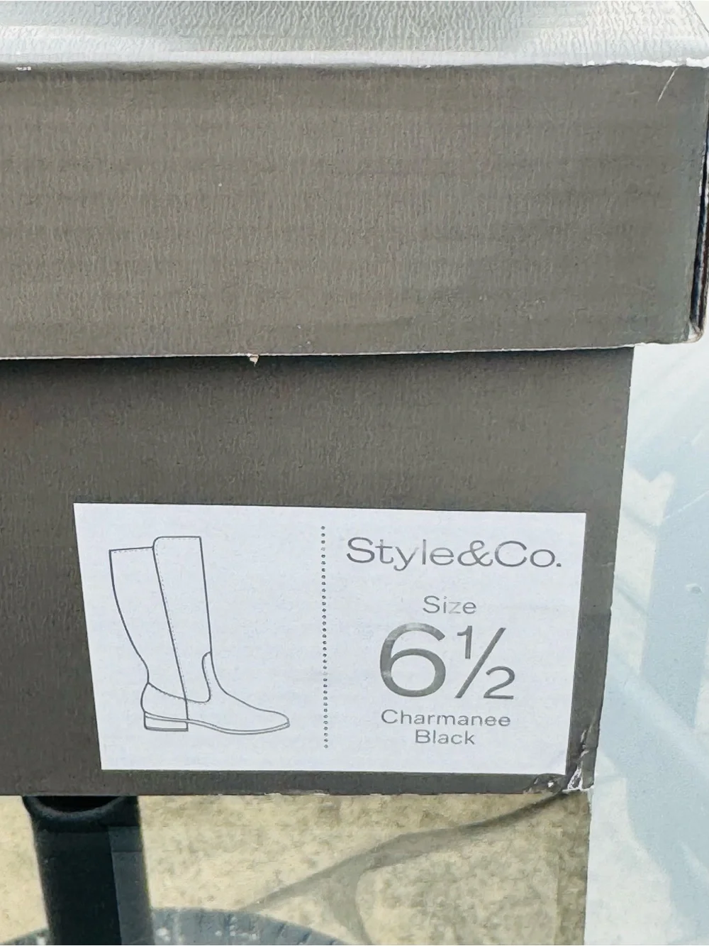 Style & Co. Black Over-the-Knee Suede-Look Boots